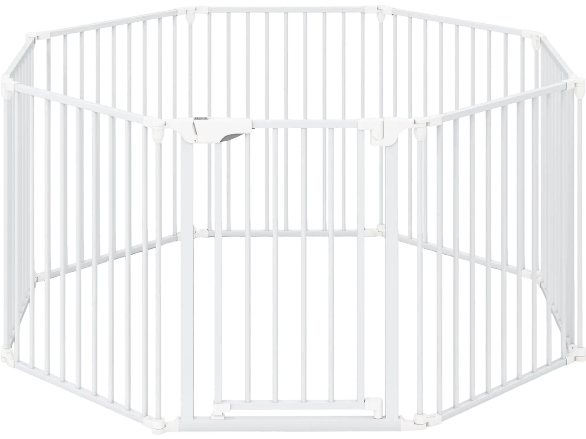 Costway 8-Panel Extra Wide Adjustable Pet Safety Gate w/ Auto-Close Door 78249292 New