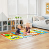 Colorful 8-piece educational animal interlocking baby play mat for safe, interactive play and cognitive development.