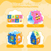 Colorful interlocking baby floor puzzle tiles featuring animal patterns and numbers, perfect for play mats and toy.