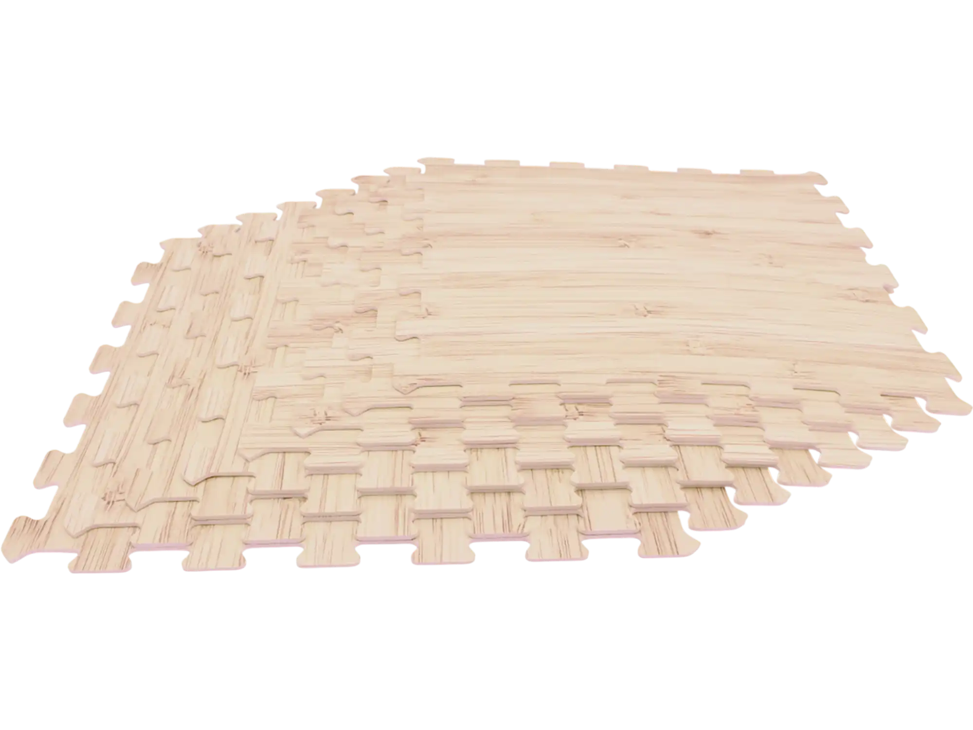 Costway 8-Pc EVA Foam Wood Texture Floor Tiles 34552310 New