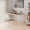 Lightweight EVA foam floor tiles with realistic wood texture, ideal for living rooms, offices, and gyms.