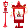 8 ft Musical Christmas Streetlight with Warm White LED Lights and Snowy Effects-RED - Gallery View 1 of 1