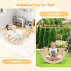8-in-1 climbing arch sensory table for kids, made of solid beech wood, suitable for indoor and outdoor play.