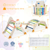 Foldable 8-in-1 climbing toys for toddlers featuring multicolor beech wood design, ideal for indoor play and skill development.