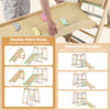 Removable double-sided ramp of the 8-in-1 Jungle Gym wooden climber, adjustable heights for kids' play.