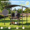 8 x 5 x 7 FT Grill Gazebo Outdoor BBQ Canopy with Metal Frame - Gallery View 5 of 10