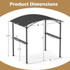 8 x 5 x 7 FT Grill Gazebo Outdoor BBQ Canopy with Metal Frame - Gallery View 4 of 10
