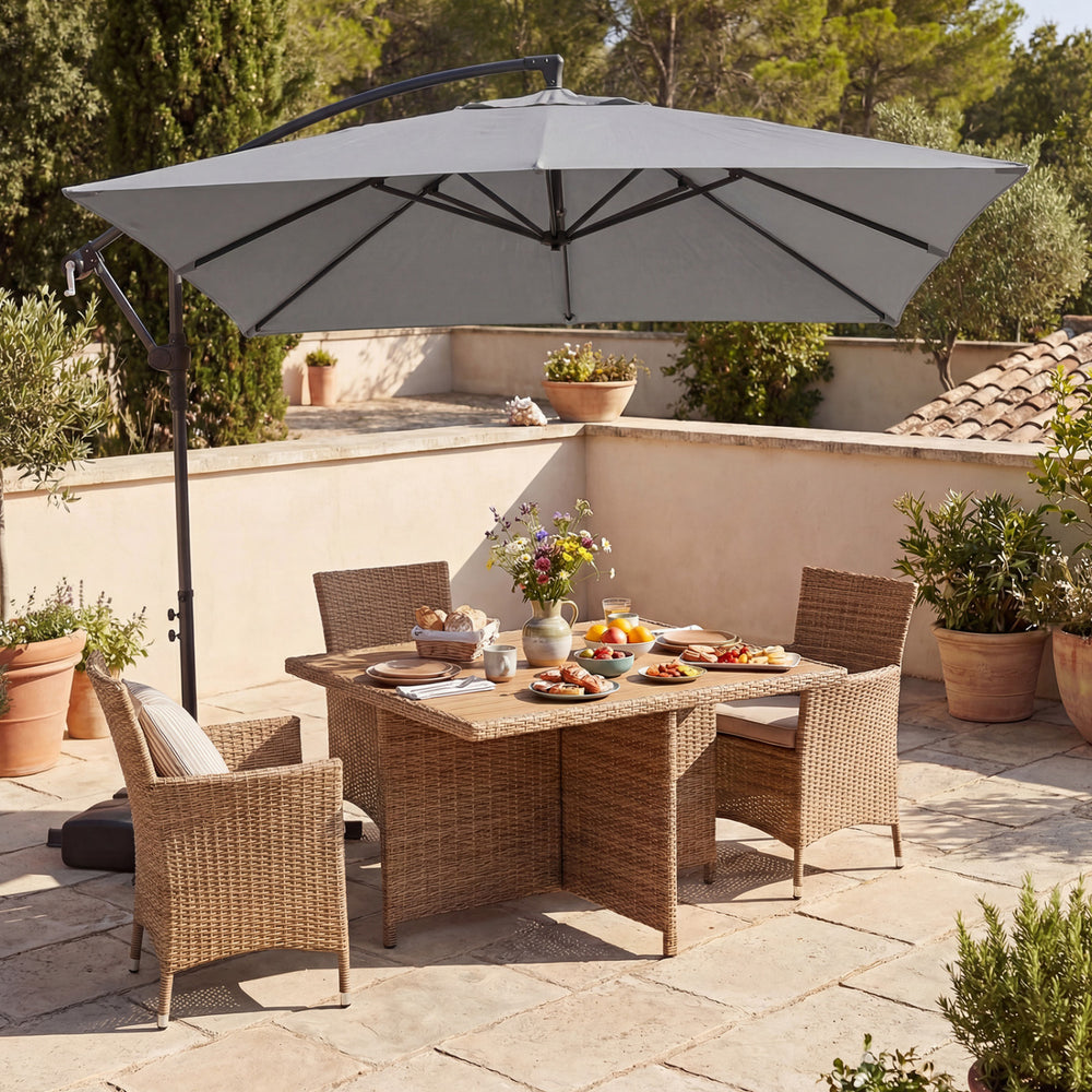 8ft cantilever patio umbrella 8' x 8' Saville Square Keep your eyes and skin healthy with this waterproof and UV PURPLE LEAF 8 ft. Square