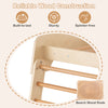 Detail of the beech wood rods in the 8-in-1 indoor jungle gym, showcasing sturdy, splinter-free construction for safe.
