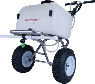 Earthway 90308 Push Sprayer 8 Gallon Stainless Steel with Hose Battery Operated 12V New