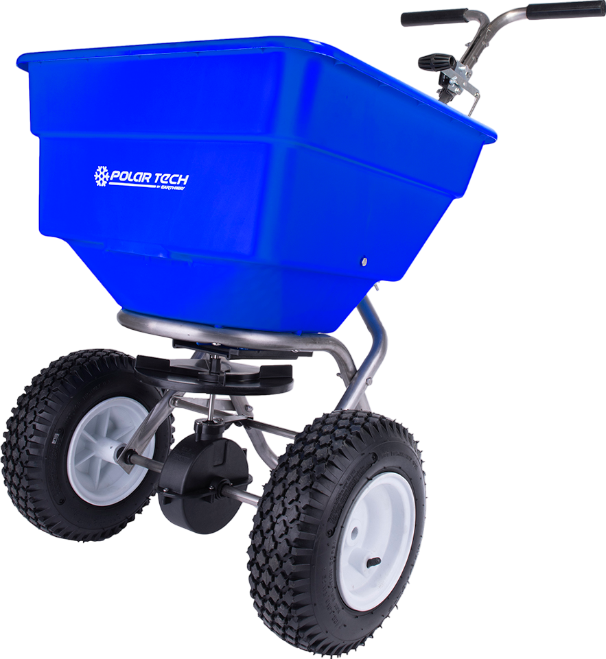 Earthway 90399 Ice Melt Broadcast Spreader Stainless Steel 100 Lbs Hopper New