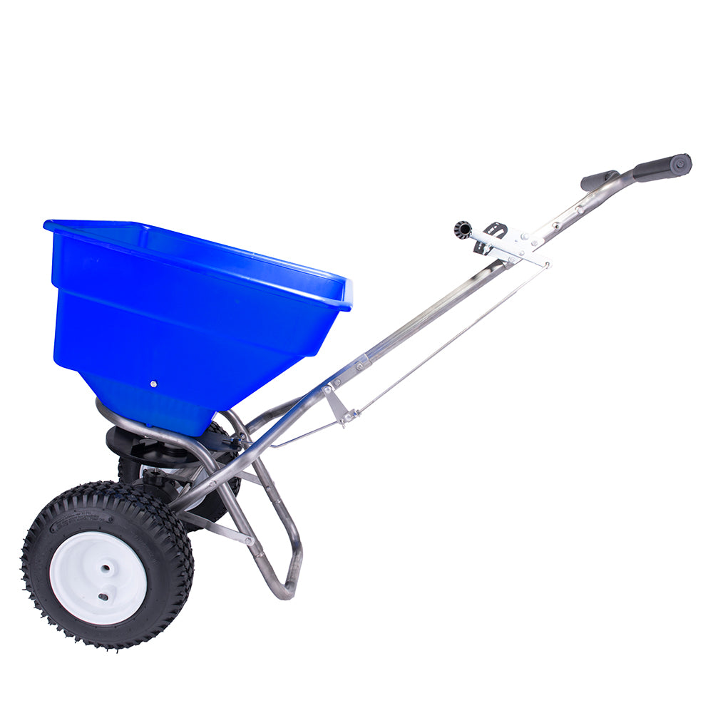 Earthway 90399 Ice Melt Broadcast Spreader Stainless Steel 100 Lbs Hopper New