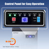 Control panel of the 90 LBS/24H Commercial Nugget Ice Maker featuring easy operation and reservation time settings.
