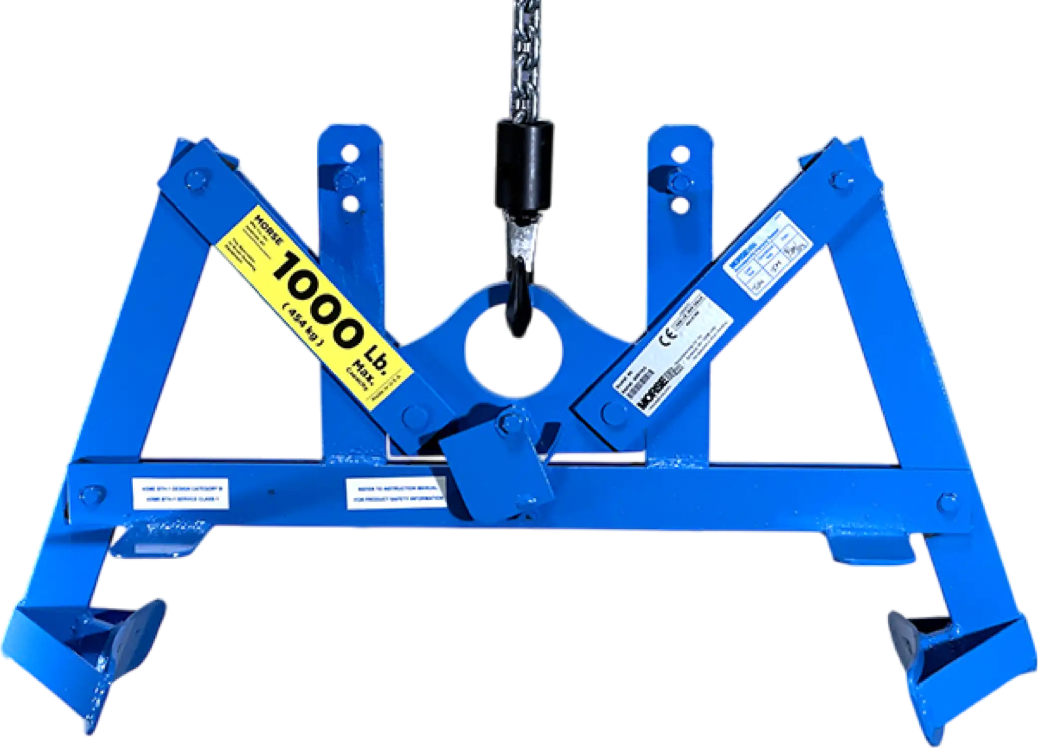 Morse 90 Verti-Karrier Below-Hook Drum Lifter 1,000 lbs Capacity for 55-Gallon Drums New