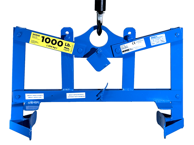 Morse 90 Verti-Karrier Below-Hook Drum Lifter 1,000 lbs Capacity for 55-Gallon Drums New