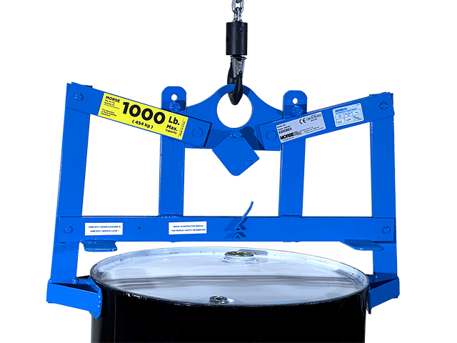 Morse 90 Verti-Karrier Below-Hook Drum Lifter 1,000 lbs Capacity for 55-Gallon Drums New