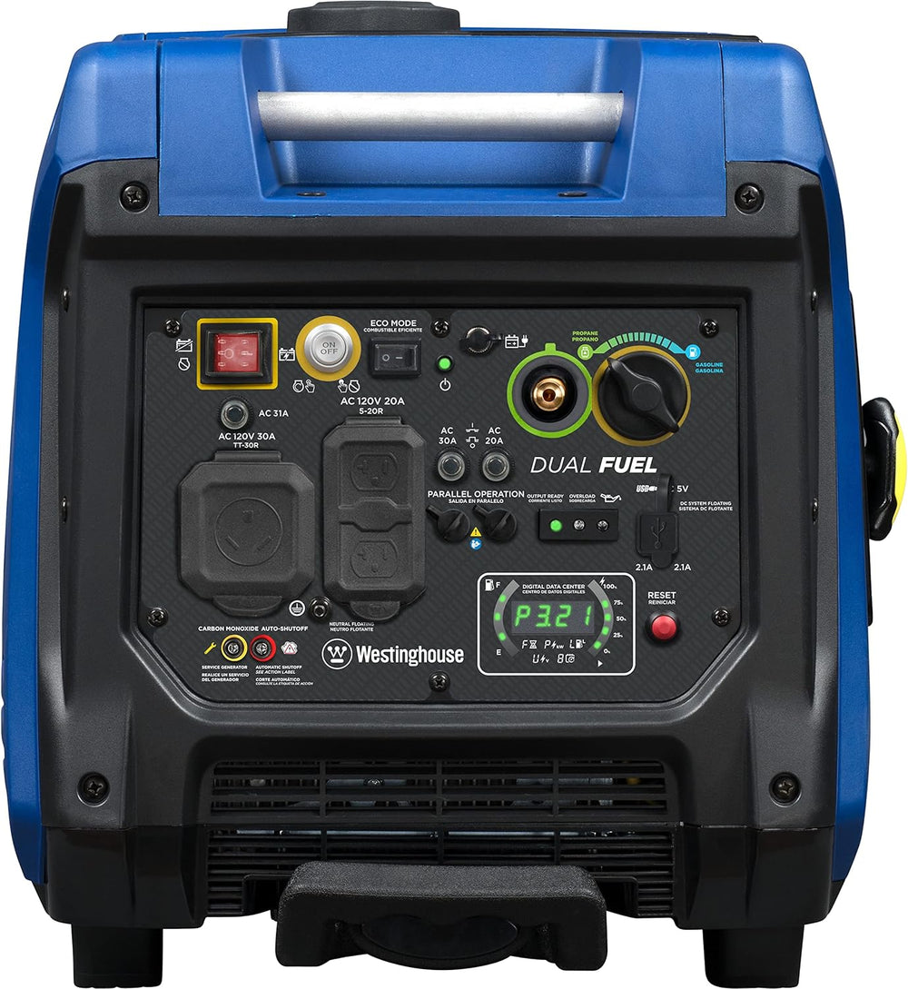 Westinghouse iGen4500DFc Inverter Generator 3700W/4500W 30 Amp Remote ...