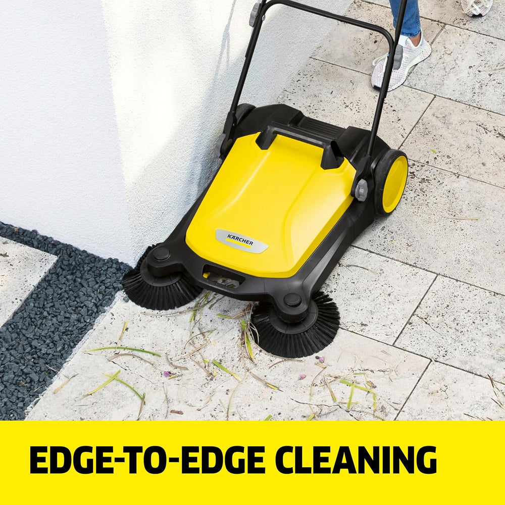 Karcher S 4 Twin Push Sweeper Walk Behind 26.8" Width 5.25 Gal. Capacity New