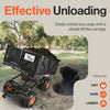 Super Handy GUO109 Towable Garden Cart 660 Lbs Load Capacity 4.6 Cu Ft Compatible with GUO098 New