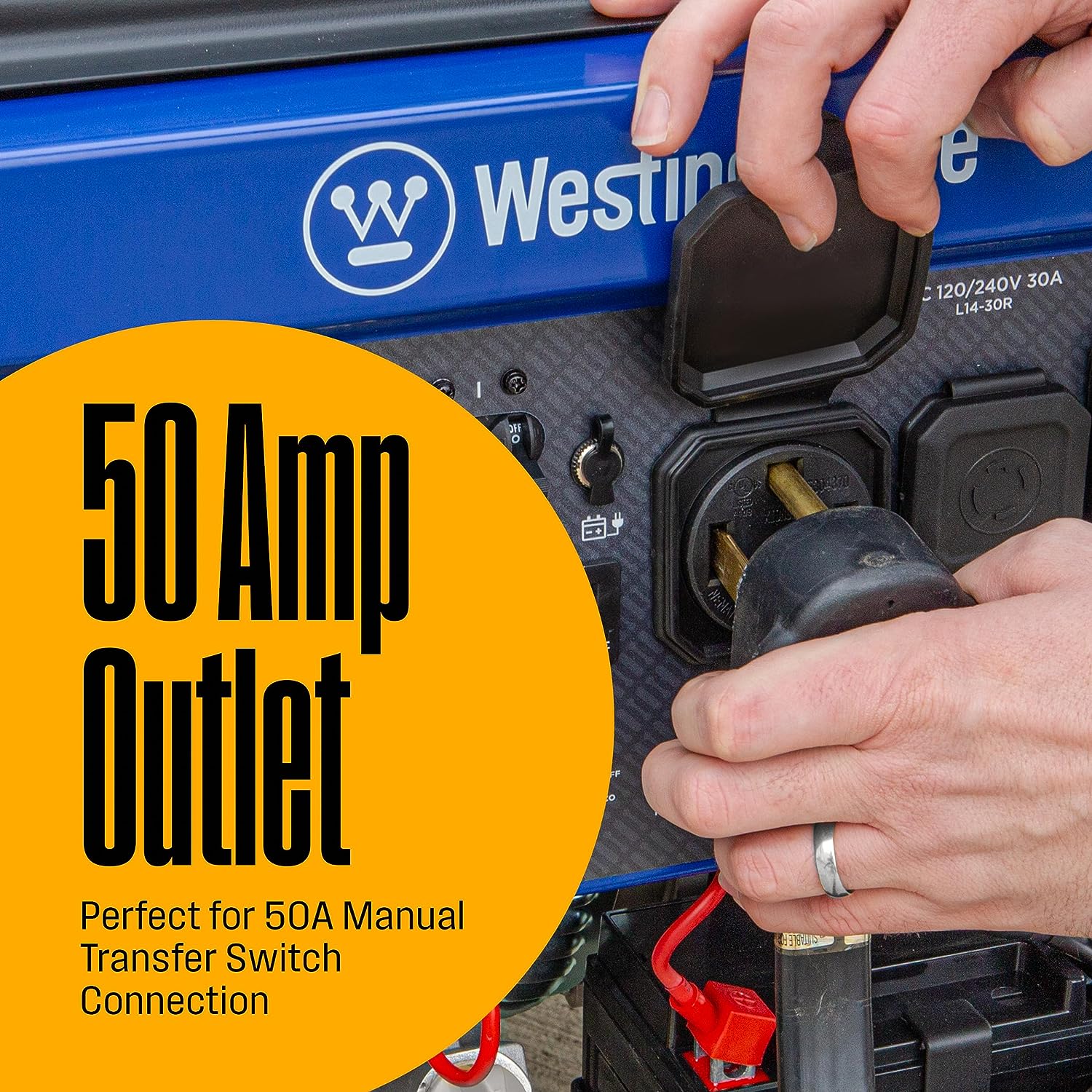 Westinghouse WGen9500DFc Generator 9500W/12500W 50 Amp Remote Start Dual Fuel with CO Sensor New