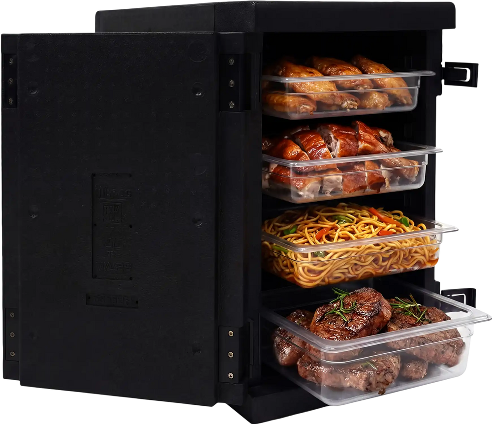 91 Qt Insulated Food Pan Carrier with Safety Buckles