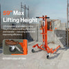 Super Handy GUO146 Hydraulic Material Stacker 59" Max Lift 550 lbs Capacity New