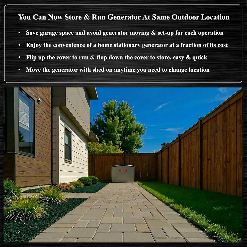 Genshed GCE Generator Shed Storage and Running Cover New