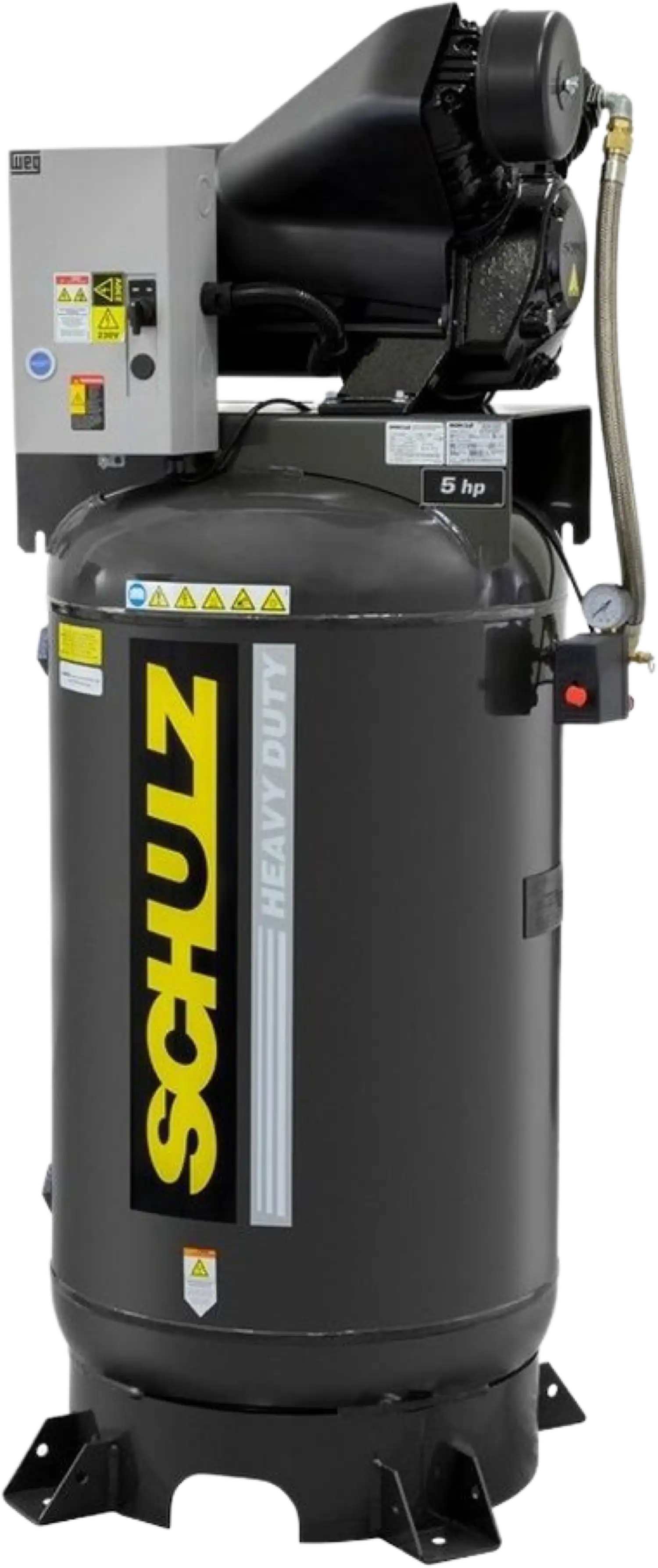 Schulz Audaz MCSV Air Compressor 5 HP 80 gal. 2-Stage 230V 1-Phase Vertical 932.9364-0 New