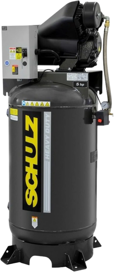 Schulz Audaz MCSV Air Compressor 5 HP 80 gal. 2-Stage 230V 1-Phase Vertical 932.9364-0 New