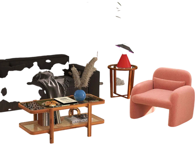 Costway Modern Living Room Furniture Set Bookcase Coffee Table End Table Accent Chair 22408756 New