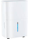 94.5 pints dehumidifier in white with LED display, 24-hour timer, and large water tank for efficient humidity control.