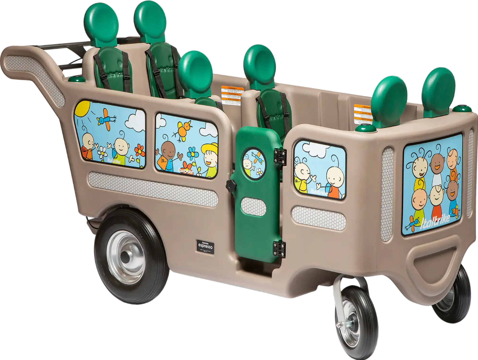 Gaggle Espresso 6 Seat Buggy Stroller New