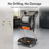 Giraffe Tools Heavy Duty Rolling Utility Cart Black & Silver Gray New