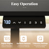 Digital control panel of the 48" x 24" ergonomic electric standing desk with 3 memory settings for home office use.