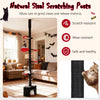 Gothic cat tree with adjustable height, five tiers, sisal scratching posts, and cozy condo for playful lounging.