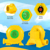 980W portable air pump fan with safety switch, premium fan blades, and air outlet for quick inflation of inflatables.