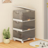 3/4/5/6-Cube Stackable Storage Bins with Detachable Wheels-3 Cube - Gallery View 1 of 9