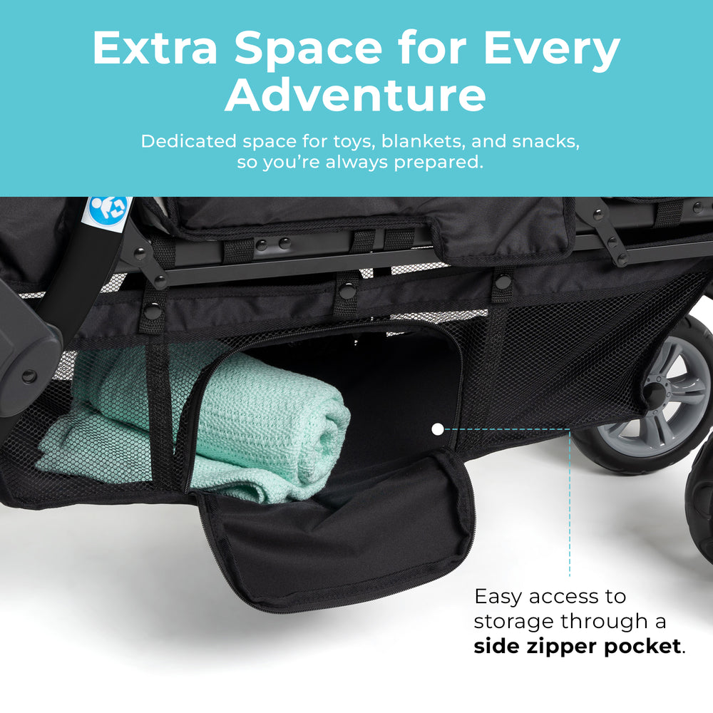 Gaggle Compass Trio 3 Seat Triple Stroller New