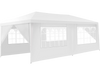 10 x 20 feet white canopy tent with 6 sidewalls, windows, and a carry bag, ideal for outdoor events and gatherings.