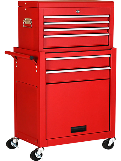 Costway Rolling Tool Chest Storage Cabinet Garage Toolbox 17259386 New