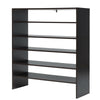 Stackable 3-piece shoe rack in brown, featuring 6 tiers for versatile storage in living room or bedroom.