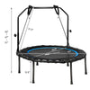 40-inch foldable fitness rebounder with resistance bands, sturdy steel frame, adjustable handrail, ideal for home.
