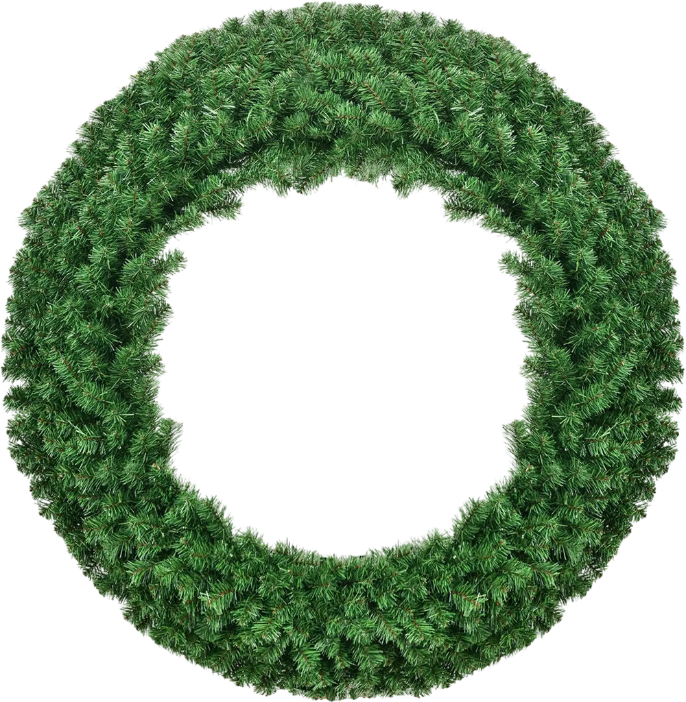 48 Inch Pre-lit Cordless Artificial Christmas Wreath