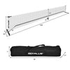 Portable 22 feet pickleball net set with 25 mm steel frame and carrying bag, ideal for indoor and outdoor games.