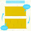 Yellow 2-in-1 kids slide board for climbing and sliding, part of a 5-in-1 multifunctional play gym set.