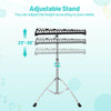 Adjustable stand for 32 Note Glockenspiel, height 23"-38", ideal for versatile percussion use in various settings.