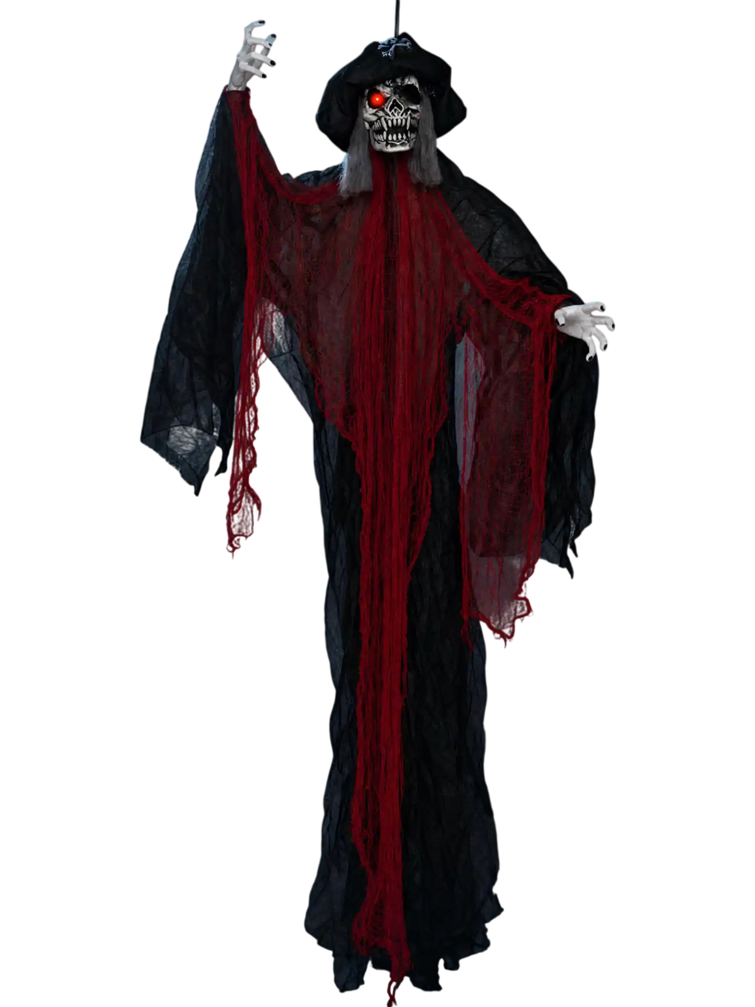 Costway 9.4' Animated Hanging Undead Pirate Halloween Decoration 26685590 New