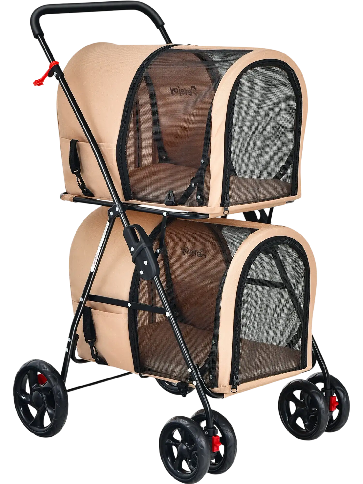 Costway 4-in-1 Double Pet Stroller Detachable Carrier Travel Carriage 18756023 New