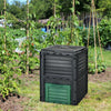 80-Gallon Outdoor Composter with Large Openable Lid and Bottom Exit Door-Green - Gallery View 1 of 11