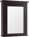 Wall-mounted bathroom medicine cabinet with mirror, 2-tier storage, sturdy design, space-saving solution.